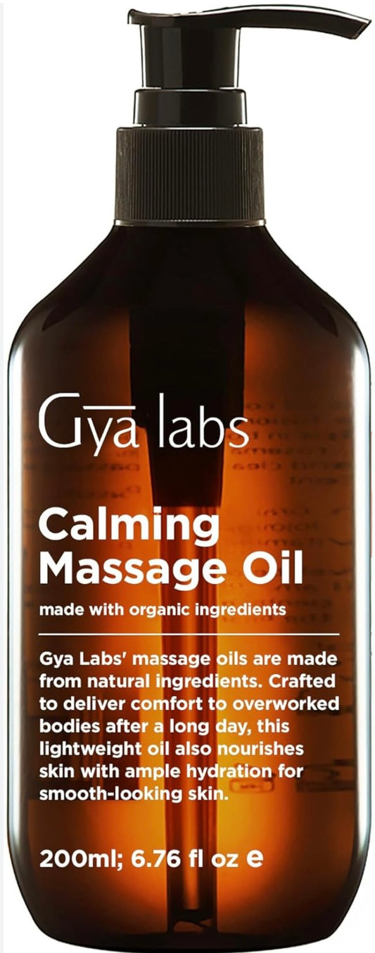 Gya Labs Calming Massage Öl 200ml mit Bio-Zutaten | Neu | UVP 22€